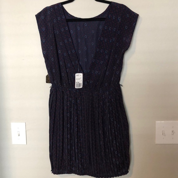 Forever 21 Navy Paisley Print Dress - Picture 3 of 3